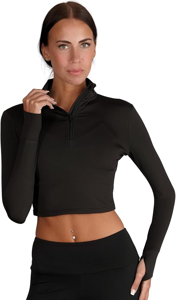 Silky Dance Zip Crop